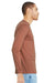 Bella + Canvas BC3501/3501 Mens Jersey Long Sleeve Crewneck T-Shirt Terracotta Model Side