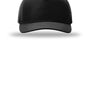 Richardson Hats Mens Laser Perf Performance Snapback Rope Hat - Black/Black Grey - NEW