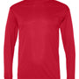 C2 Sport Mens Performance Moisture Wicking Long Sleeve Crewneck T-Shirt - Red