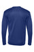 C2 Sport 5104 Mens Performance Moisture Wicking Long Sleeve Crewneck T-Shirt Royal Blue Flat Back
