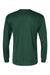 C2 Sport 5104 Mens Performance Moisture Wicking Long Sleeve Crewneck T-Shirt Forest Green Flat Back