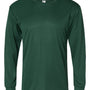 C2 Sport Mens Performance Moisture Wicking Long Sleeve Crewneck T-Shirt - Forest Green