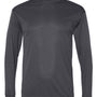 C2 Sport Mens Performance Moisture Wicking Long Sleeve Crewneck T-Shirt - Graphite Grey