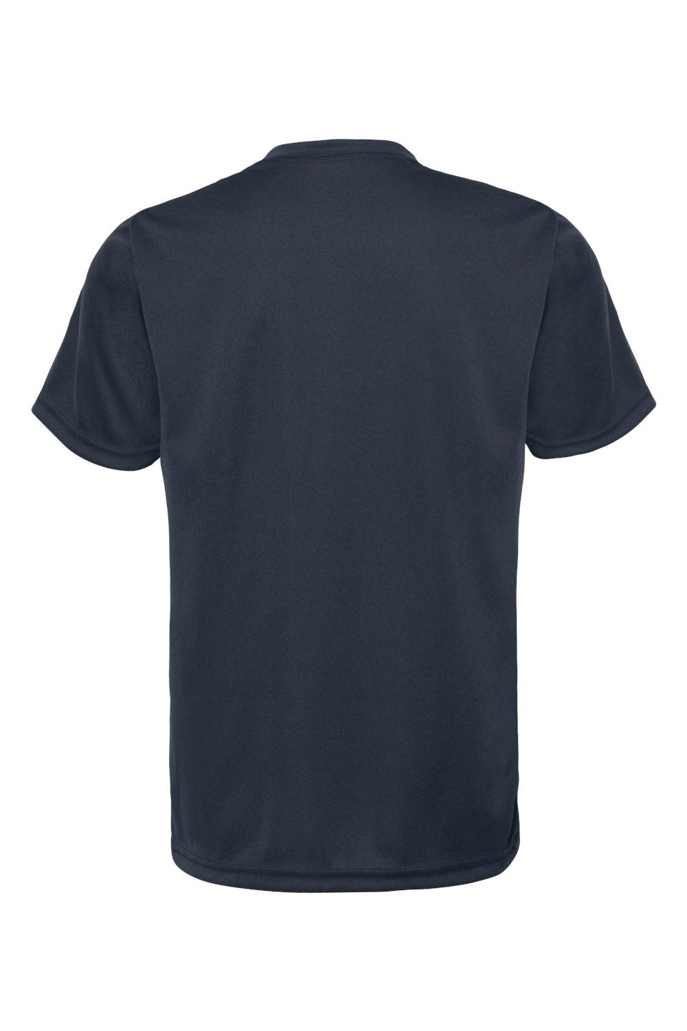 C2 Sport 5200 Youth Performance Moisture Wicking Short Sleeve Crewneck T-Shirt Navy Blue Flat Back