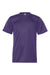 C2 Sport 5200 Youth Performance Moisture Wicking Short Sleeve Crewneck T-Shirt Purple Flat Front
