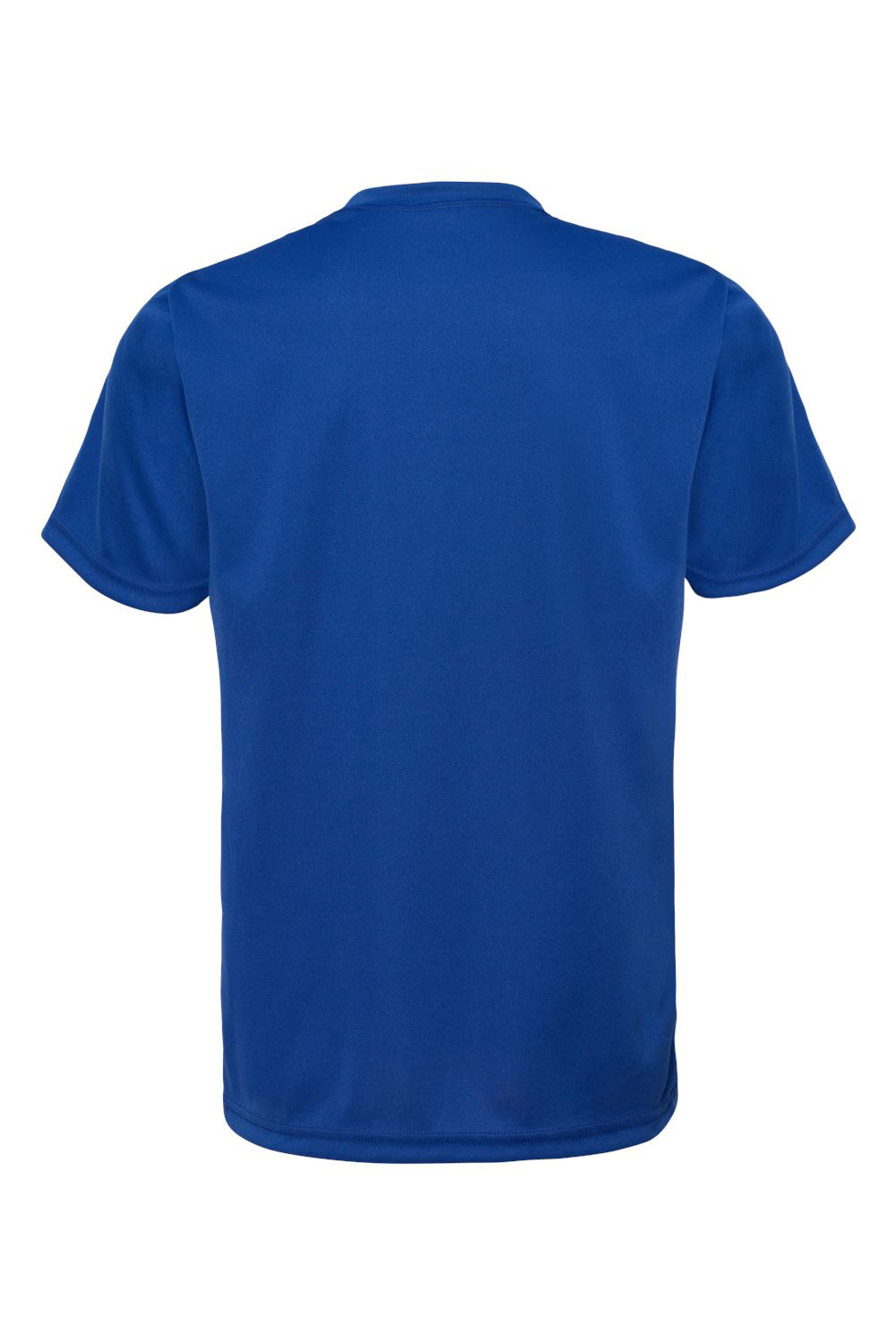 C2 Sport 5200 Youth Performance Moisture Wicking Short Sleeve Crewneck T-Shirt Royal Blue Flat Back