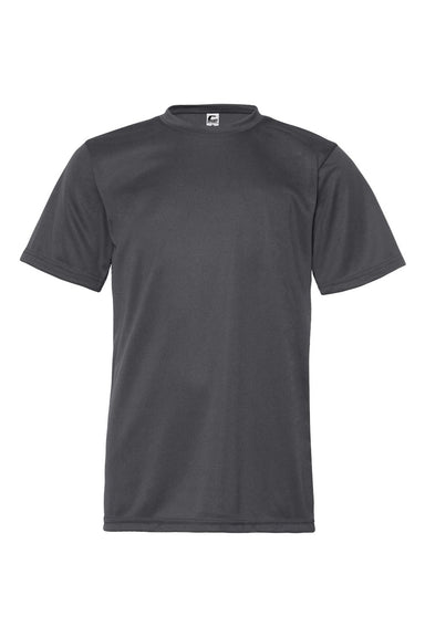 C2 Sport 5200 Youth Performance Moisture Wicking Short Sleeve Crewneck T-Shirt Graphite Grey Flat Front