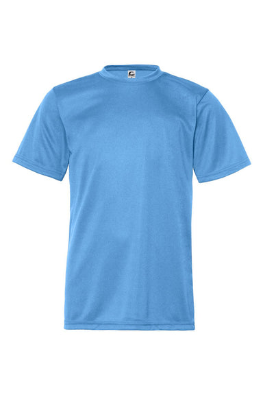 C2 Sport 5200 Youth Performance Moisture Wicking Short Sleeve Crewneck T-Shirt Columbia Blue Flat Front