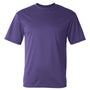 C2 Sport Mens Performance Moisture Wicking Short Sleeve Crewneck T-Shirt - Purple