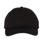 Valucap Mens Bio-Washed Chino Twill Adjustable Hat - Black - NEW