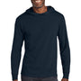 Jerzees Mens Classics Long Sleeve Hooded T-Shirt Hoodie - Navy Blue