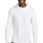 Jerzees Mens Classics Long Sleeve Hooded T-Shirt Hoodie - White