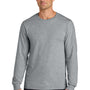 Jerzees Mens Classics Long Sleeve Crewneck T-Shirt - Heather Grey