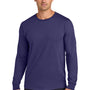 Jerzees Mens Classics Long Sleeve Crewneck T-Shirt - Deep Purple