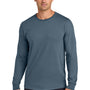 Jerzees Mens Classics Long Sleeve Crewneck T-Shirt - Denim Blue