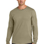 Jerzees Mens Classics Long Sleeve Crewneck T-Shirt - Khaki Brown