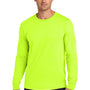 Jerzees Mens Classics Long Sleeve Crewneck T-Shirt - Safety Green
