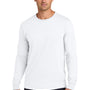 Jerzees Mens Classics Long Sleeve Crewneck T-Shirt - White