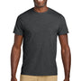 Jerzees Mens Classics Short Sleeve Crewneck T-Shirt - Heather Black