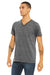 Bella + Canvas BC3005/3005/3655C Mens Jersey Short Sleeve V-Neck T-Shirt Asphalt Grey Slub Model 3Q