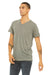 Bella + Canvas BC3005/3005/3655C Mens Jersey Short Sleeve V-Neck T-Shirt Stone Marble Model 3Q
