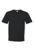Bayside BA5070 Mens USA Made Short Sleeve Crewneck T-Shirt w/ Pocket Black Flat Front