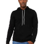 Bella + Canvas Mens Sponge Fleece Hooded Sweatshirt Hoodie w/ Pouch Pocket - DTG Black