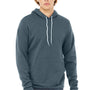 Bella + Canvas Mens Sponge Fleece Hooded Sweatshirt Hoodie w/ Pouch Pocket - Heather Slate Blue