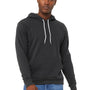 Bella + Canvas Mens Sponge Fleece Hooded Sweatshirt Hoodie w/ Pouch Pocket - DTG Dark Grey - Closeout