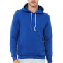 Bella + Canvas Mens Sponge Fleece Hooded Sweatshirt Hoodie w/ Pouch Pocket - True Royal Blue