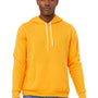 Bella + Canvas Mens Sponge Fleece Hooded Sweatshirt Hoodie w/ Pouch Pocket - Gold