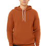 Bella + Canvas Mens Sponge Fleece Hooded Sweatshirt Hoodie w/ Pouch Pocket - Autumn Orange