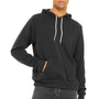Bella + Canvas Mens Sponge Fleece Hooded Sweatshirt Hoodie w/ Pouch Pocket - Dark Grey