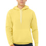 Bella + Canvas Mens Sponge Fleece Hooded Sweatshirt Hoodie w/ Pouch Pocket - Yellow