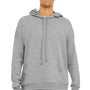 Bella + Canvas Mens Sponge Fleece Hooded Sweatshirt Hoodie w/ Pouch Pocket - Heather Grey