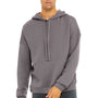 Bella + Canvas Mens Sponge Fleece Hooded Sweatshirt Hoodie w/ Pouch Pocket - Storm Grey