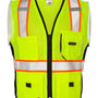 Kishigo Unisex Premium Black Series Heavy Duty Vest - Lime Green