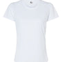 C2 Sport Womens Performance Moisture Wicking Short Sleeve Crewneck T-Shirt - White - NEW