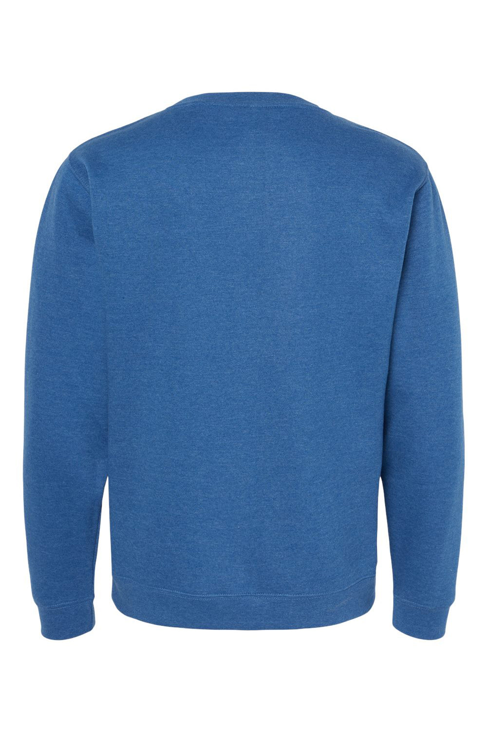 Independent Trading Co. SS3000 Mens Crewneck Sweatshirt Heather Royal Blue Flat Back