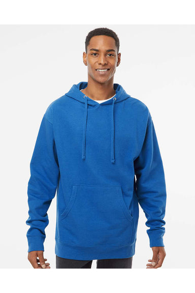Independent Trading Co. SS4500 Mens Hooded Sweatshirt Hoodie Royal Blue Model Front
