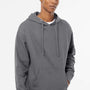 Independent Trading Company Mens Hooded Sweatshirt Hoodie w/ Pouch Pocket - Charcoal Grey