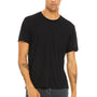 Bella + Canvas Mens Short Sleeve Crewneck T-Shirt - Black - Closeout