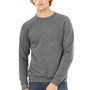 Bella + Canvas Mens Sponge Fleece Crewneck Sweatshirt - Heather Deep Grey