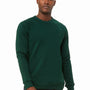 Bella + Canvas Mens Sponge Fleece Crewneck Sweatshirt - Forest Green