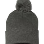 Sportsman Hats Unisex Pom-Pom Cuffed Beanie - Heather Dark Grey