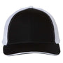 Valucap Hats Mens Sandwich Bill Adjustable Trucker Hat - Black/White