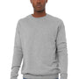 Bella + Canvas Mens Fleece Crewneck Sweatshirt - Heather Grey