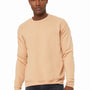 Bella + Canvas Mens Fleece Crewneck Sweatshirt - Heather Sand Dune