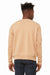 Bella + Canvas BC3945/3945 Mens Fleece Crewneck Sweatshirt Heather Sand Dune Model Back