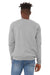 Bella + Canvas BC3945/3945 Mens Fleece Crewneck Sweatshirt Heather Grey Model Back
